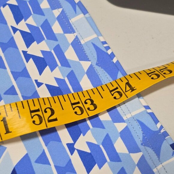 J McLaughlin Edie Maxi Dress M Catalina Cloth Blue Halter Resort Travel Ready‎ - Picture 10 of 11